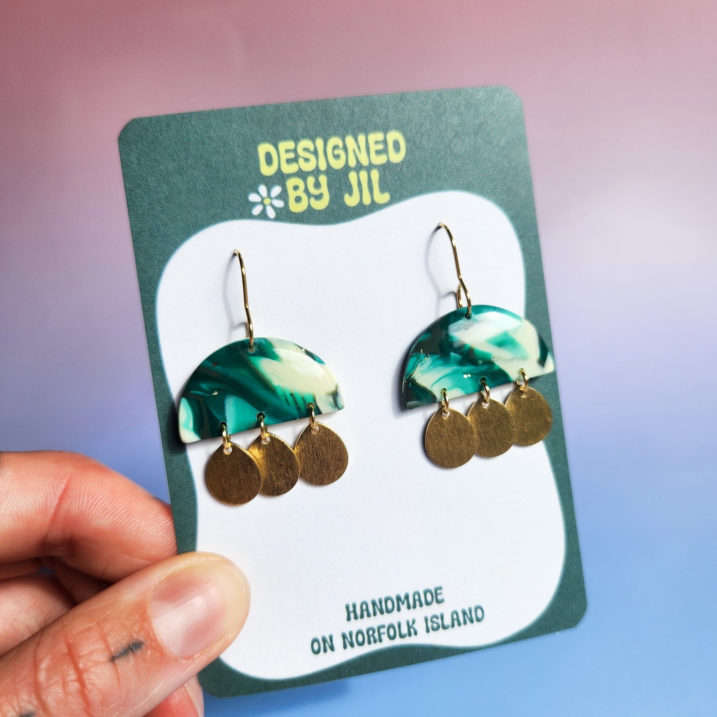 Greenie - Dangle Earrings