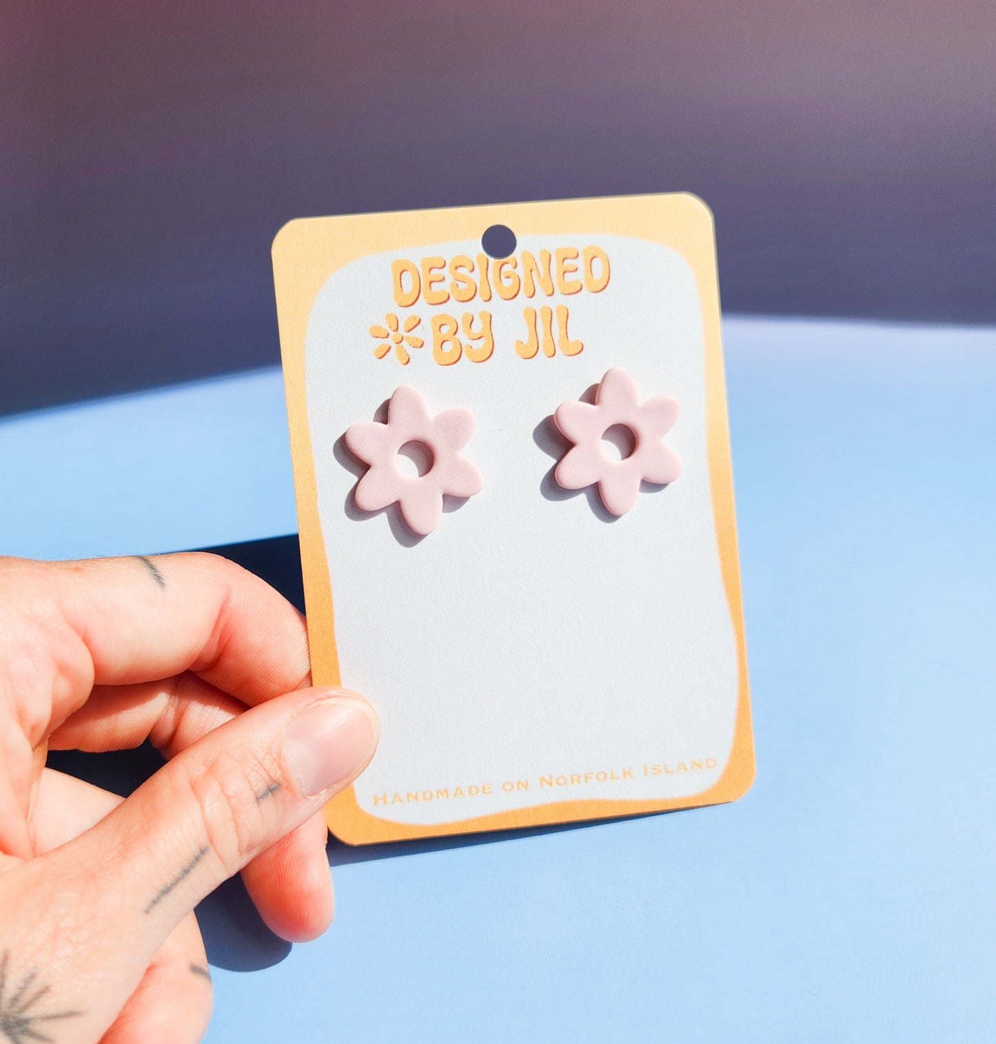 Pastel flowers medium - studs
