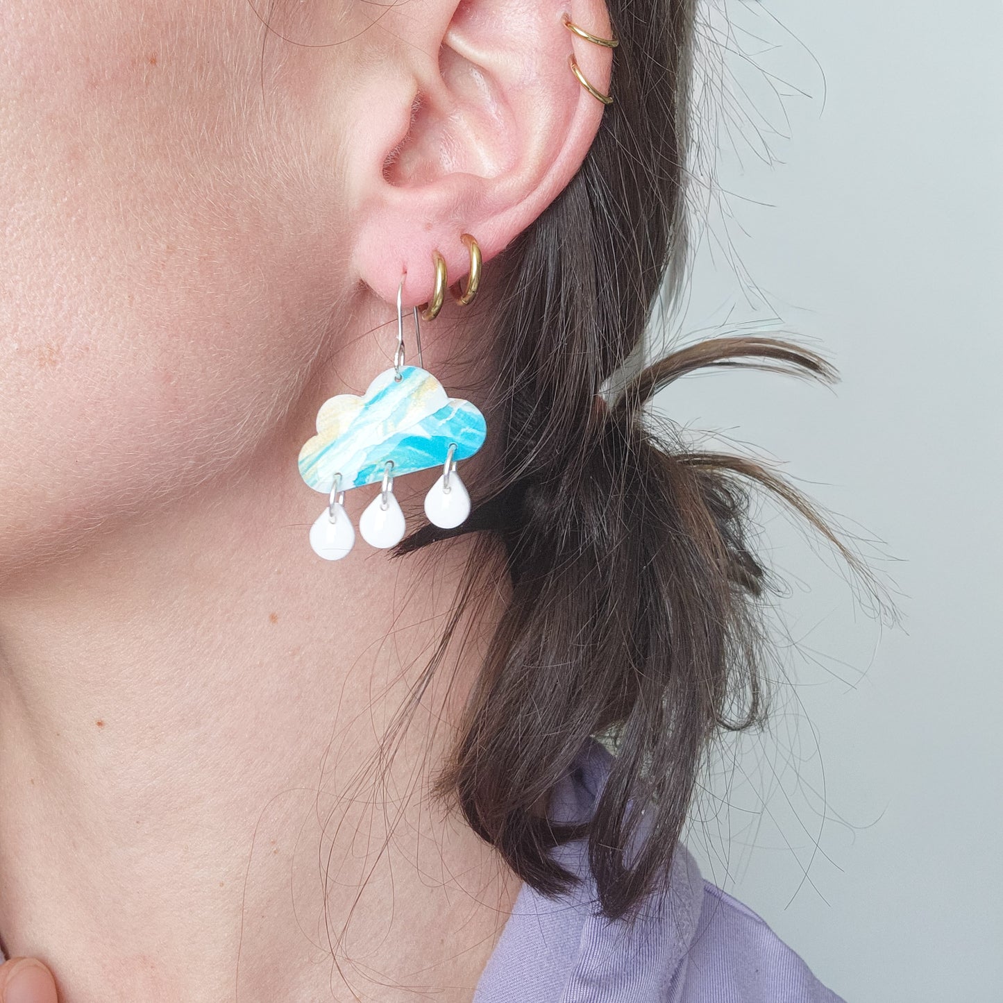Cloudy - Dangle Earrings