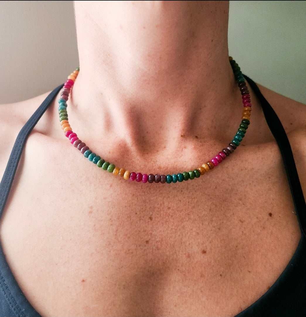 Colours In A Row - Necklace