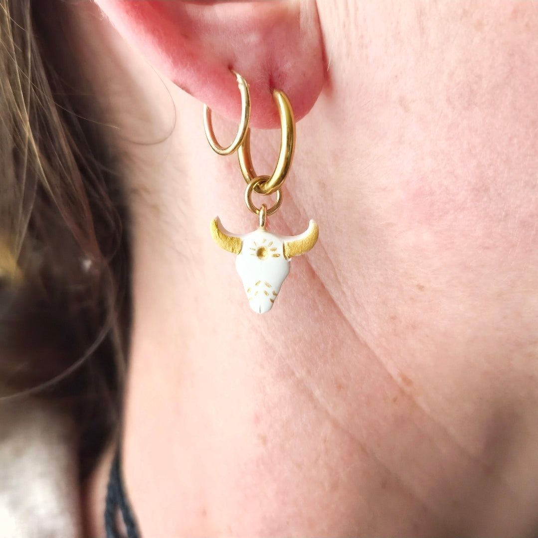 Country Cow Skull - Charms