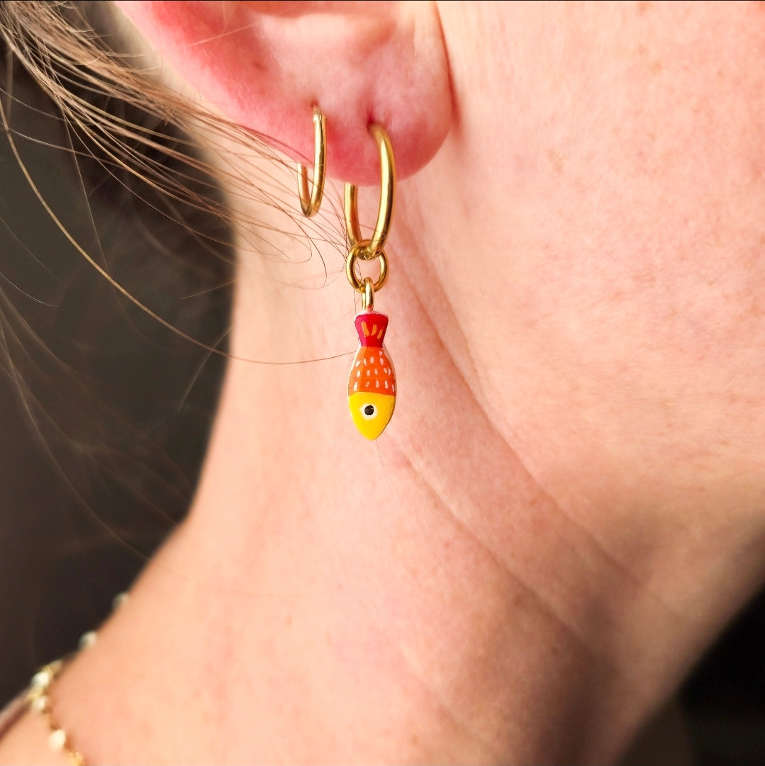 Painted Fish Orange - Charms