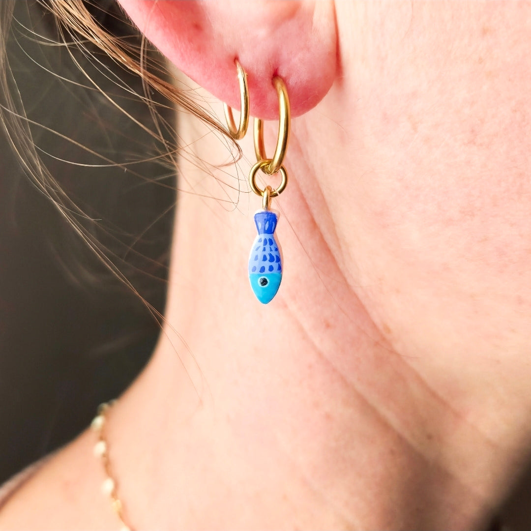 Painted Fish Blue - Charms