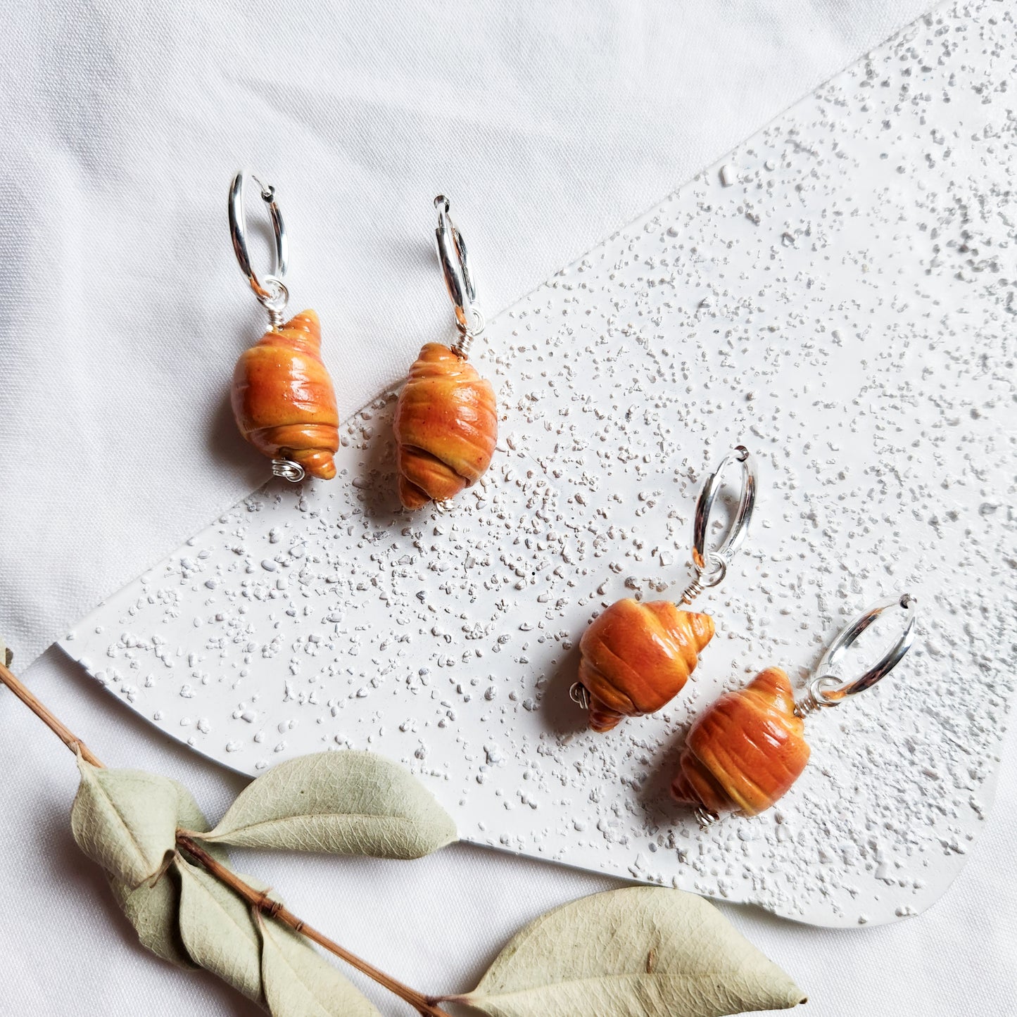 Croissant Dangle Earrings