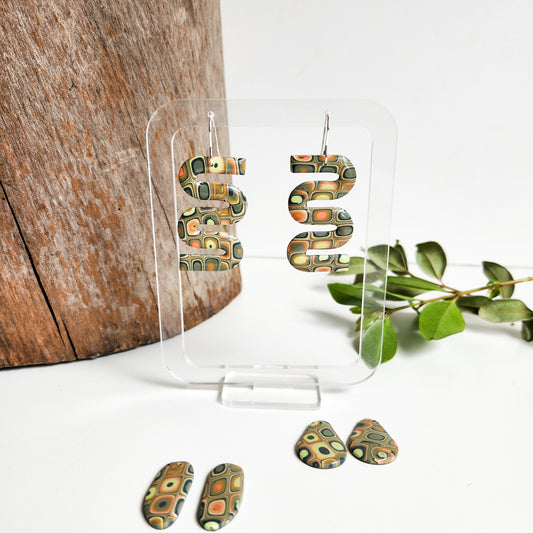 Retro S-Shape - Dangle Earrings