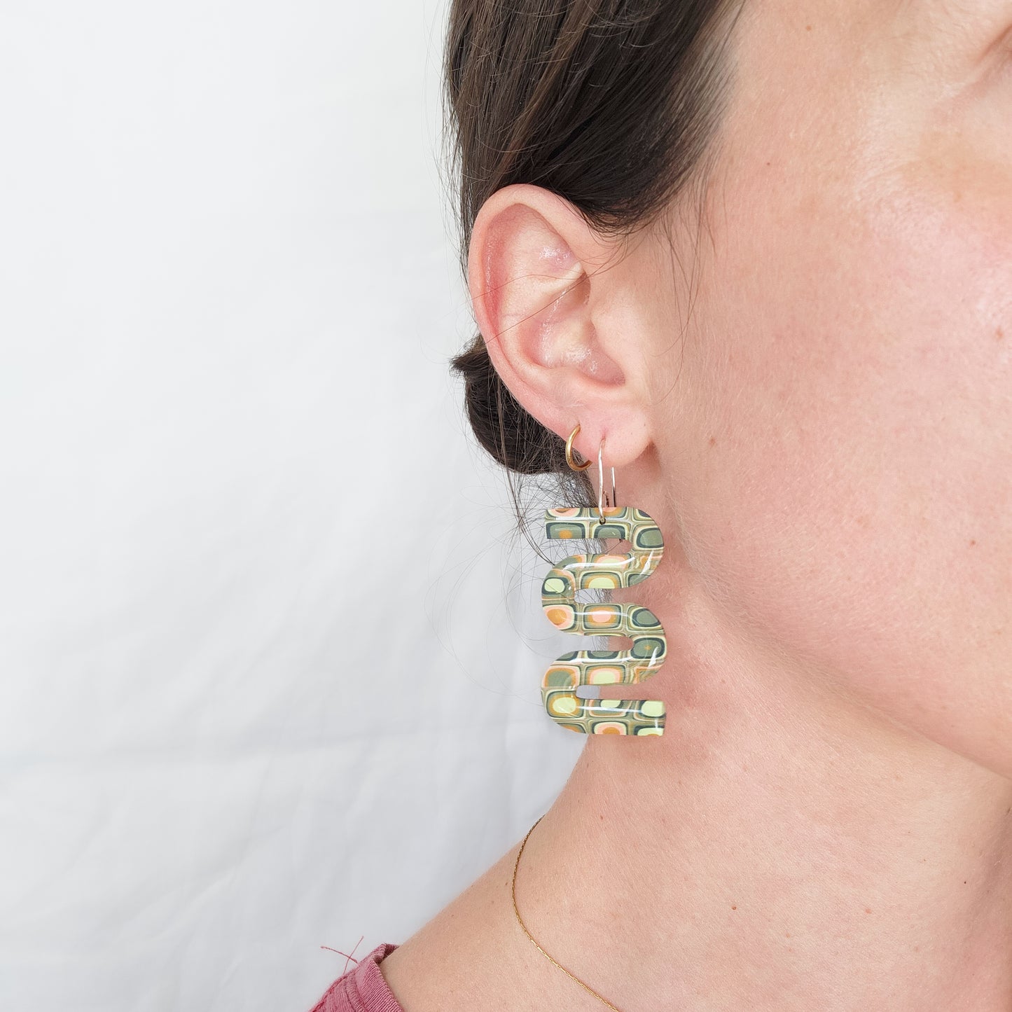 Retro S-Shape - Dangle Earrings