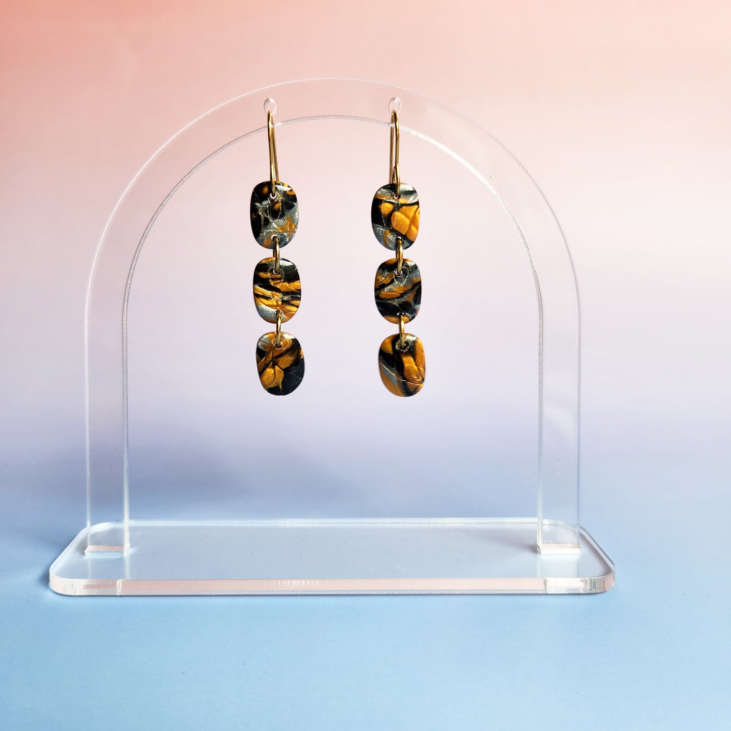 Metallic Drops - Dangle Earrings