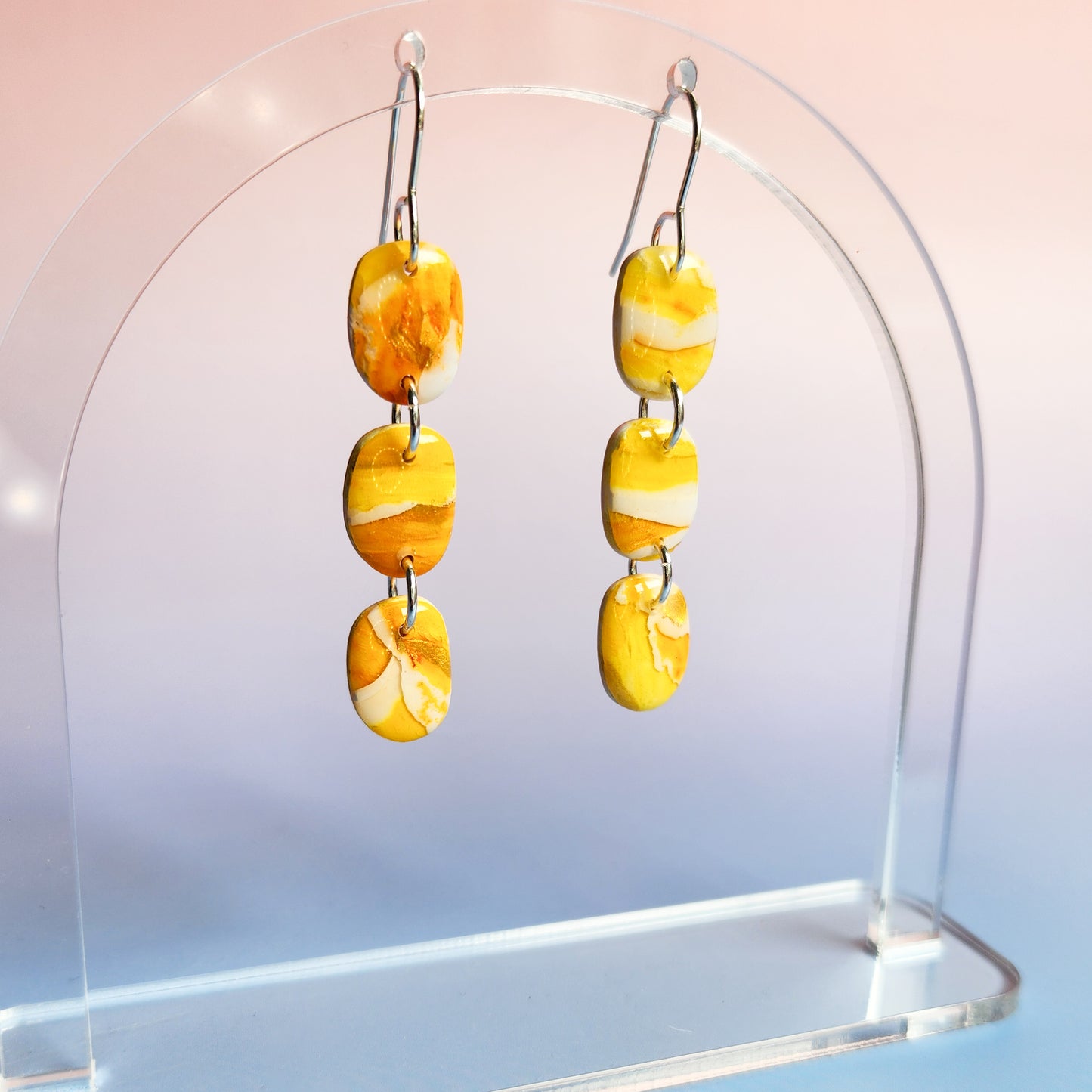 Yellow Drops - Dangle Earrings