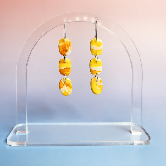 Yellow Drops - Dangle Earrings