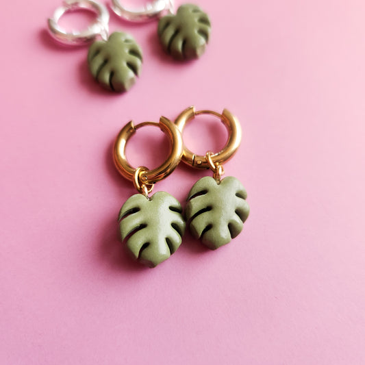 Monstera - Dangle Earrings