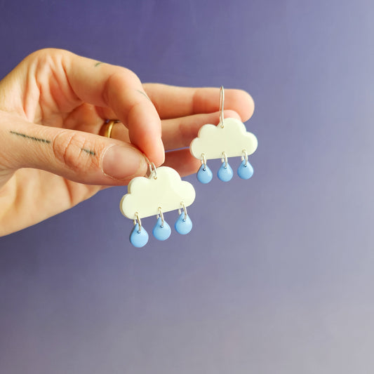 Rainy Cloud - Dangle Earrings