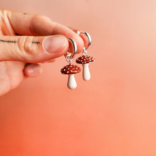 Mushroom - Dangle Earrings