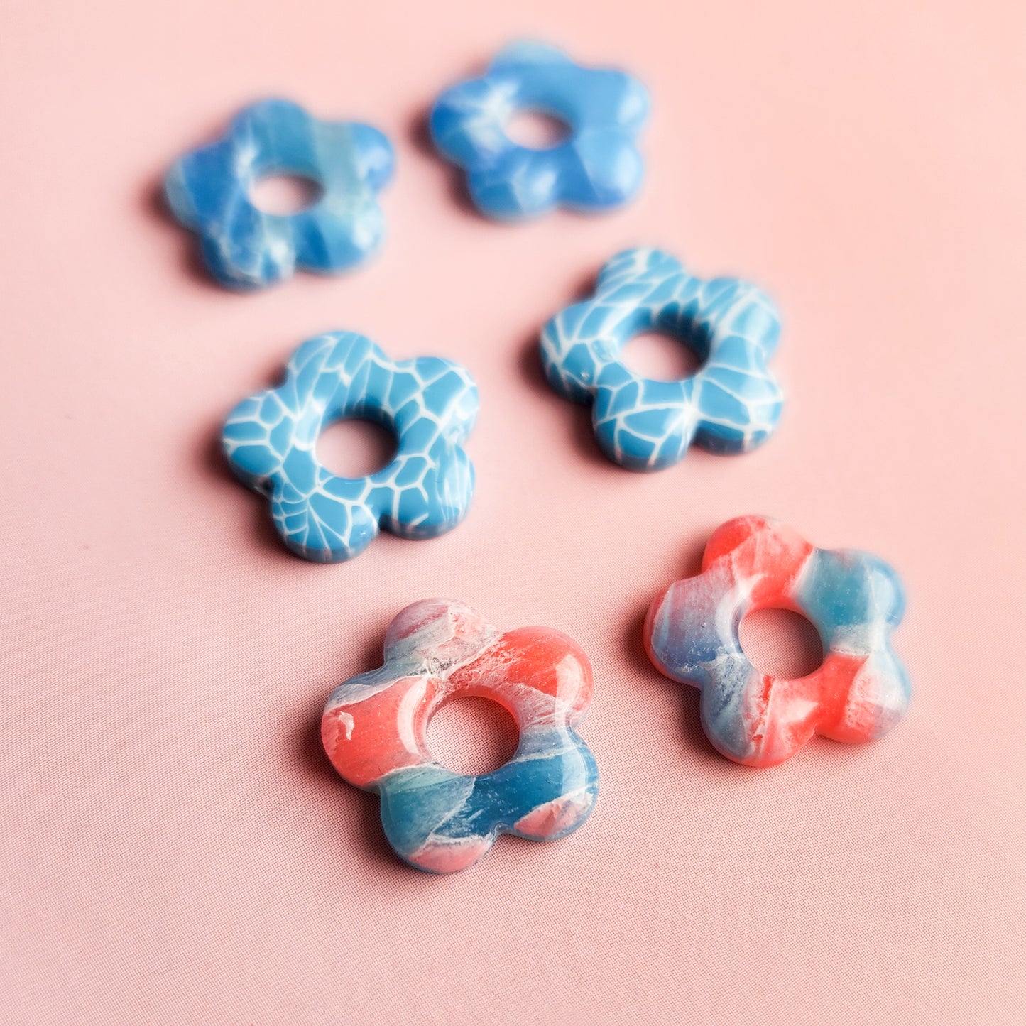 Flower Mix - Dangle Earrings