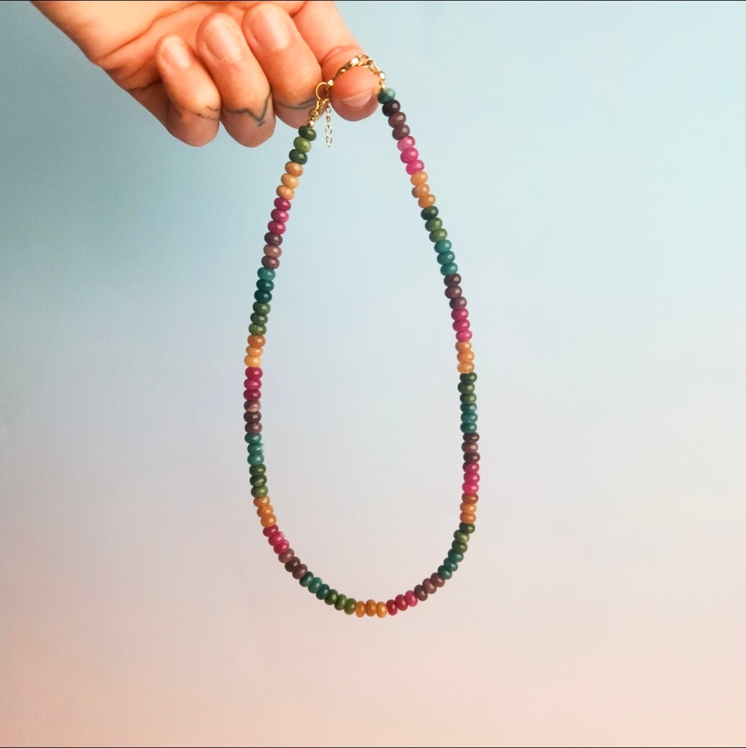 Colours In A Row - Necklace