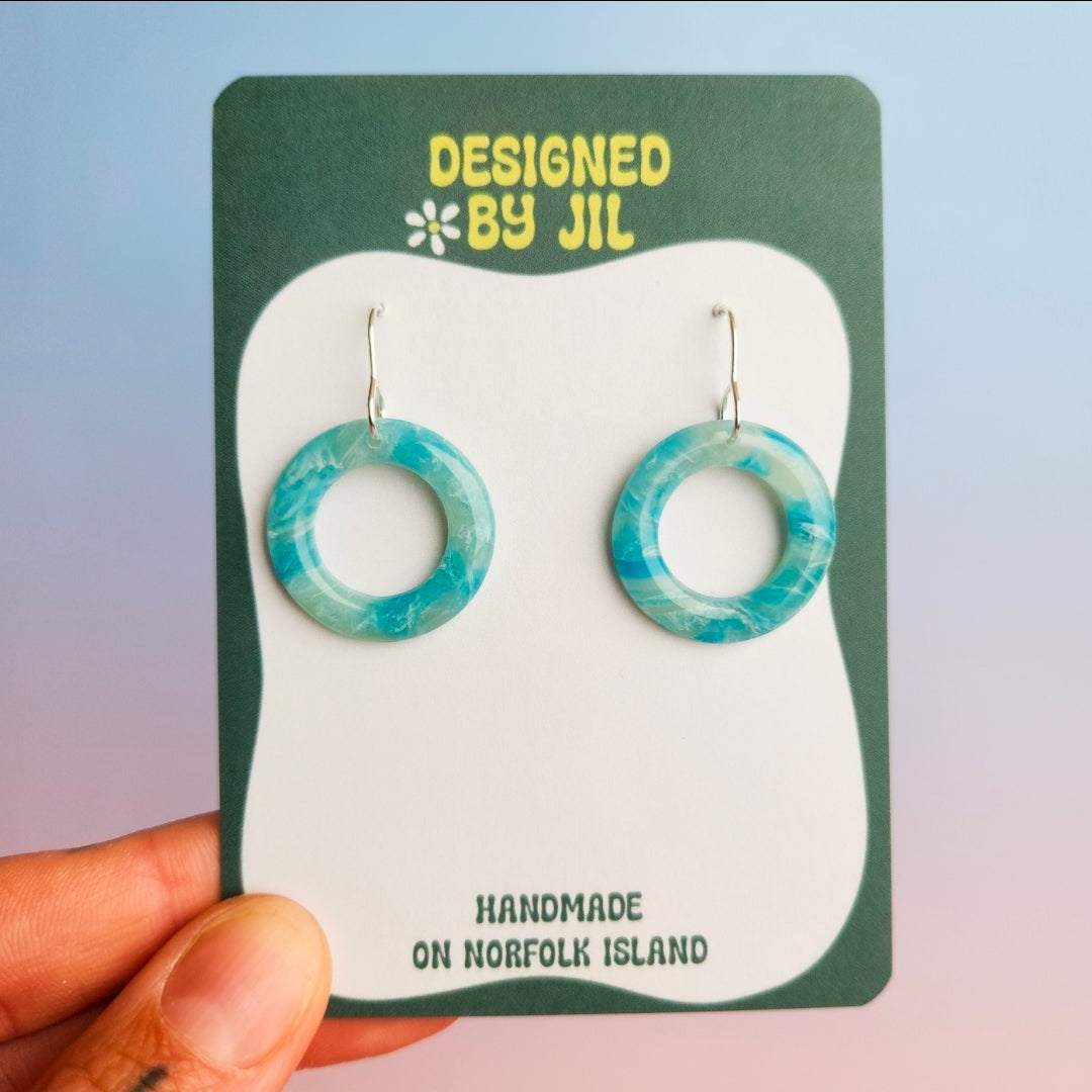 Blue Bay- Dangle Earrings