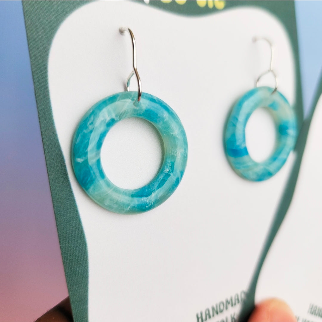 Blue Bay- Dangle Earrings