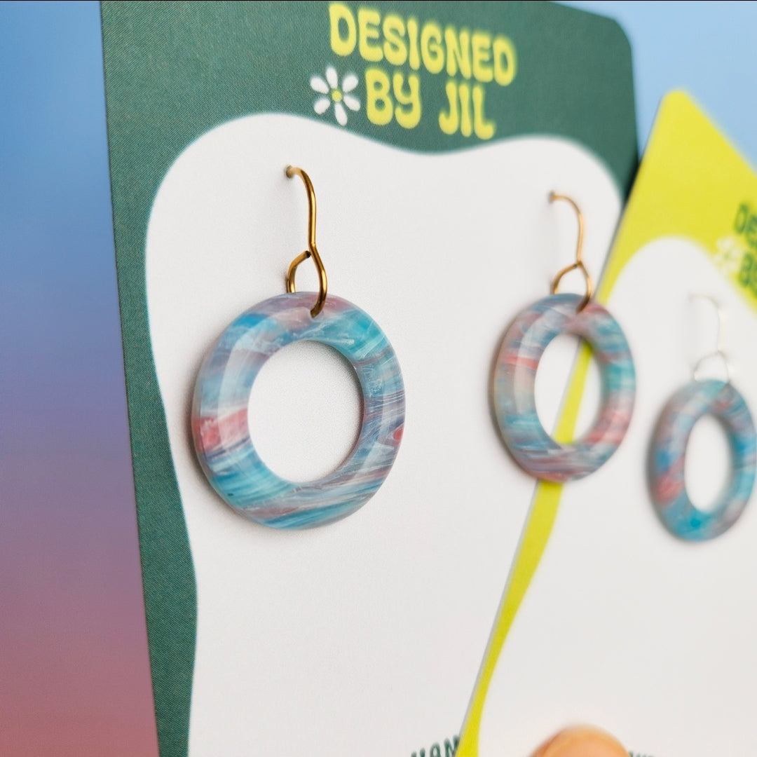 Translucent Double - Dangle Earrings