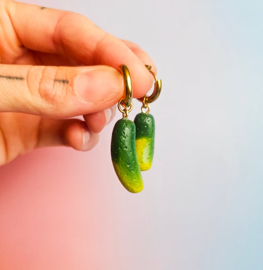 Fun Pickle - Dangle Earrings