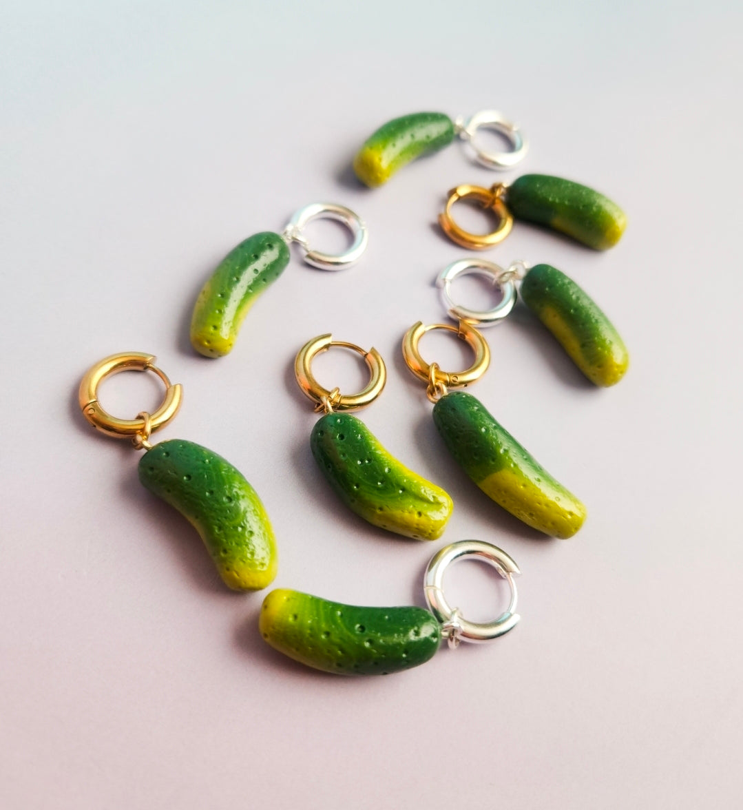 Fun Pickle - Dangle Earrings