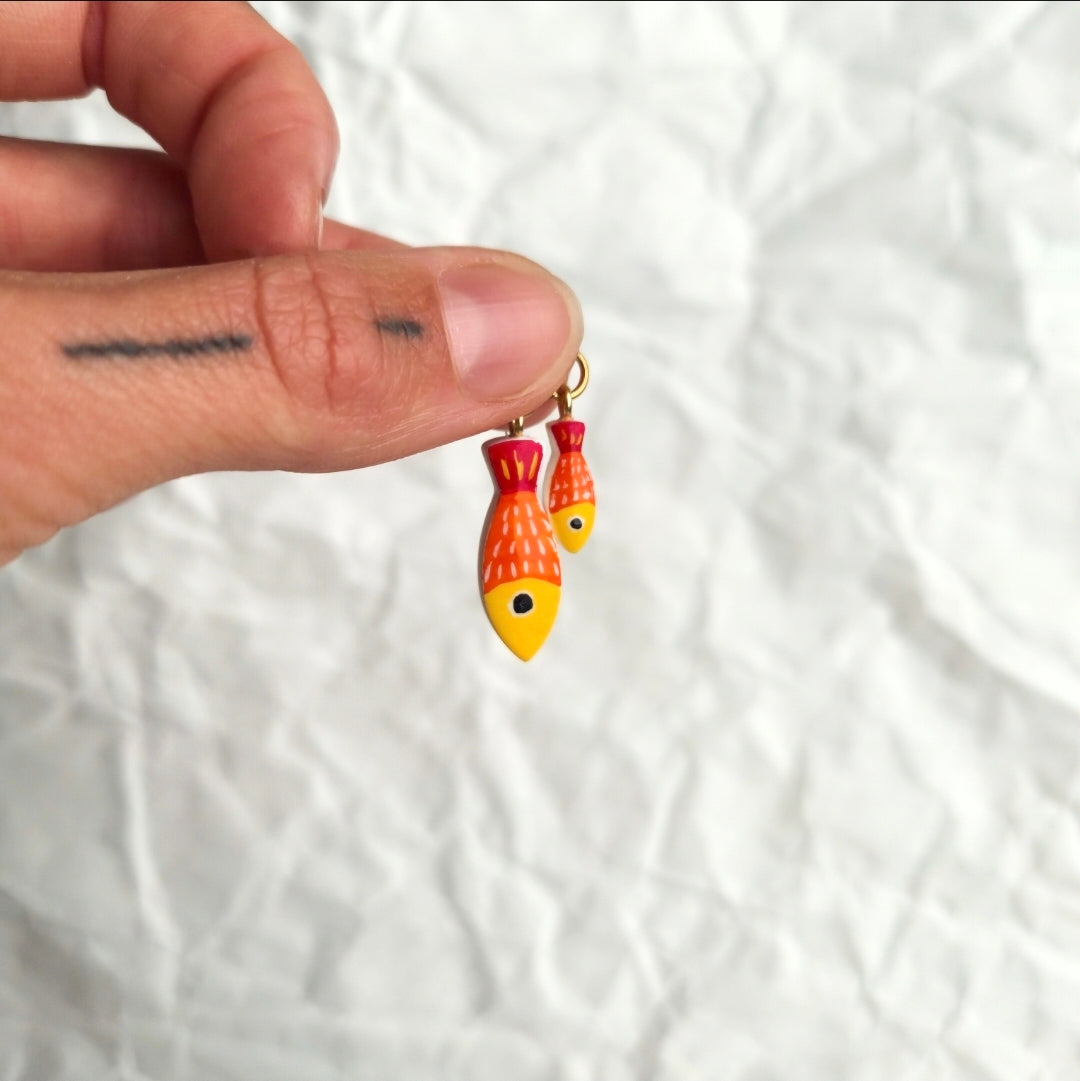 Painted Fish Orange - Charms