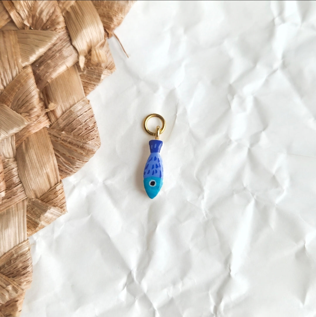 Painted Fish Blue - Charms