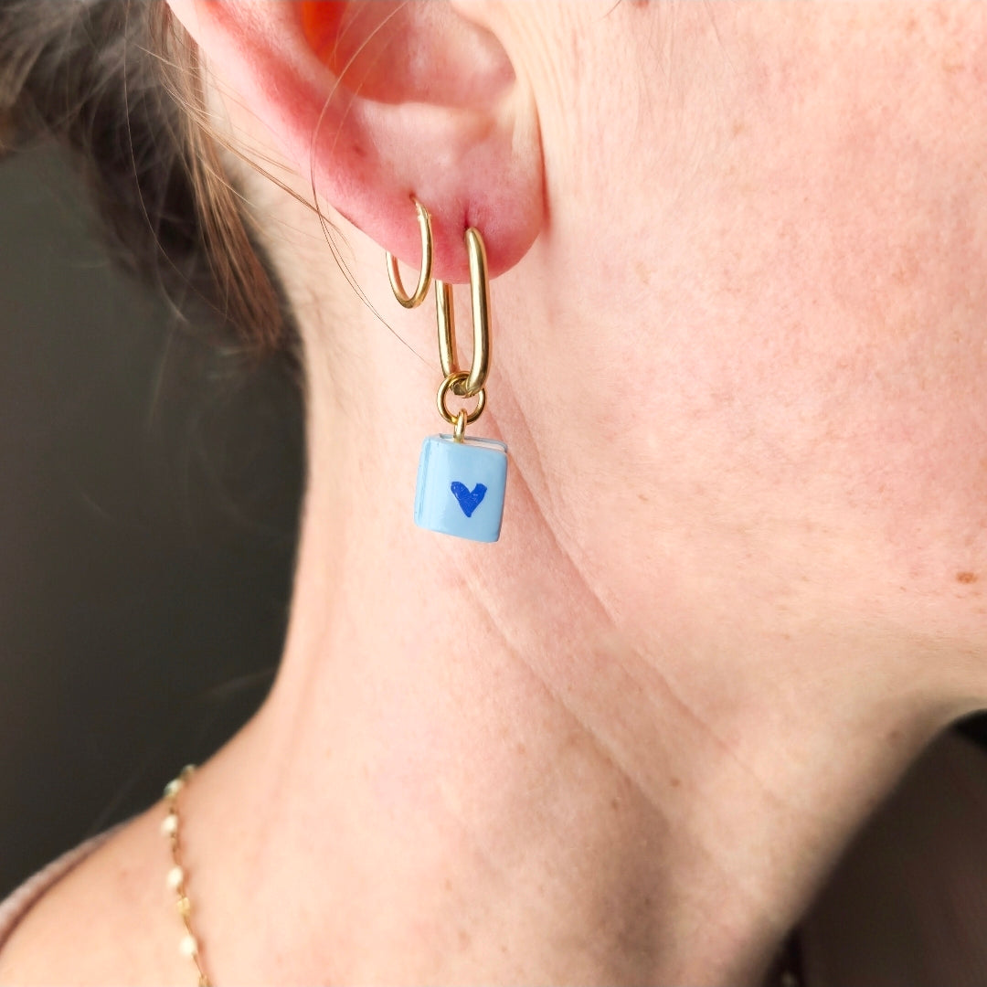 Blue Mini Heart Book - Charms