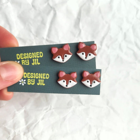 Mini Fox - Stud Earrings