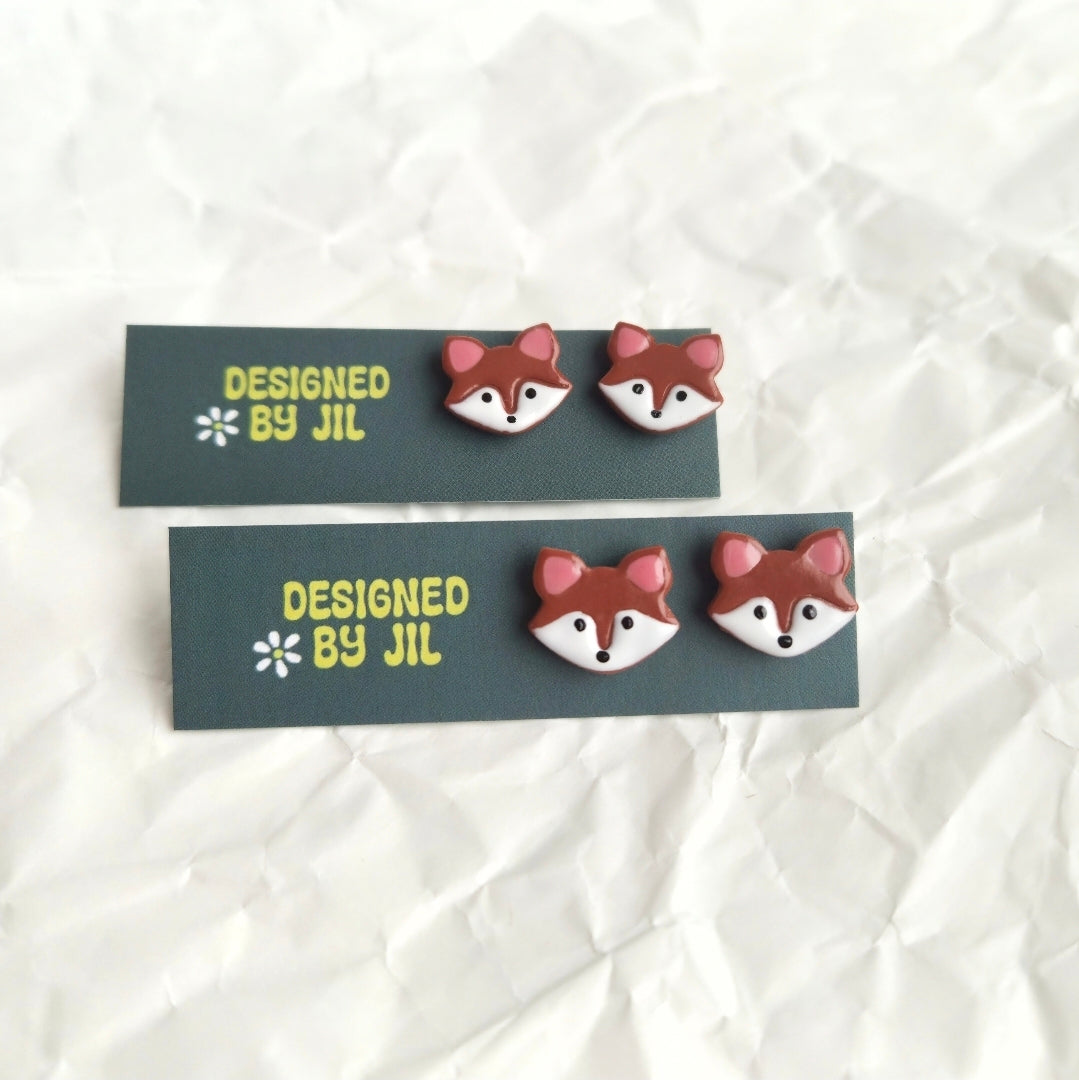 Mini Fox - Stud Earrings