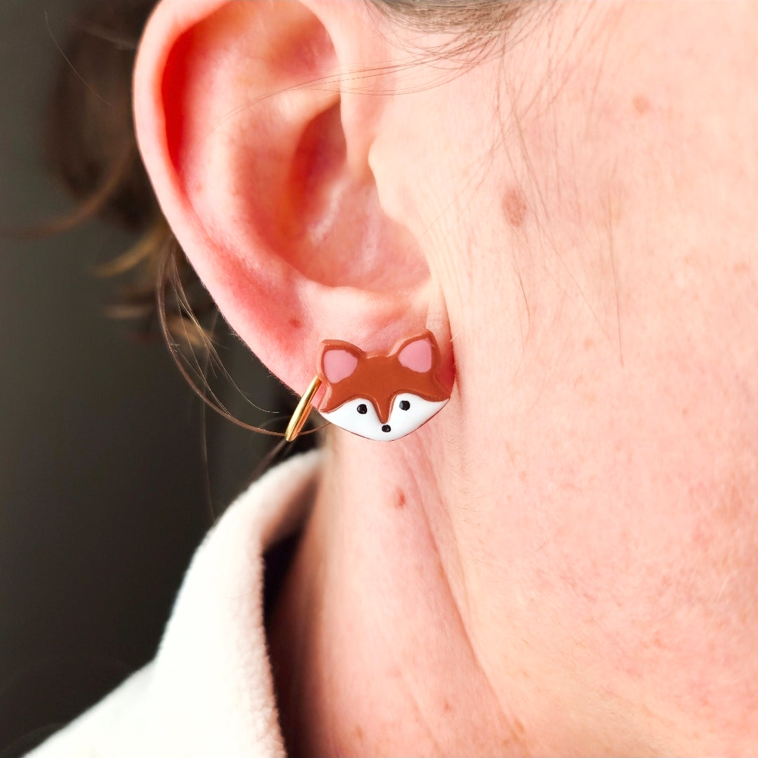 Mini Fox - Stud Earrings