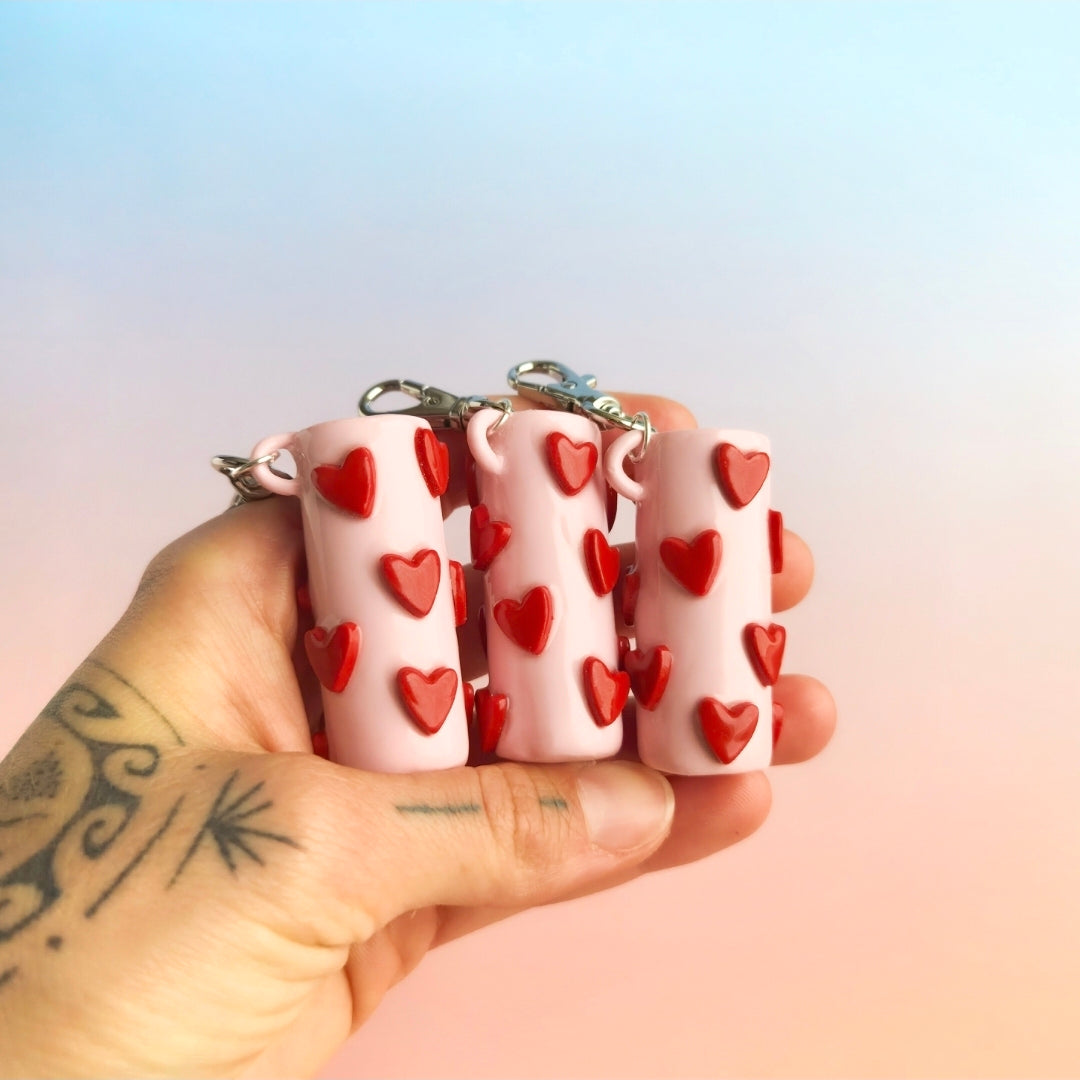 Hearts - Lip Balm Case
