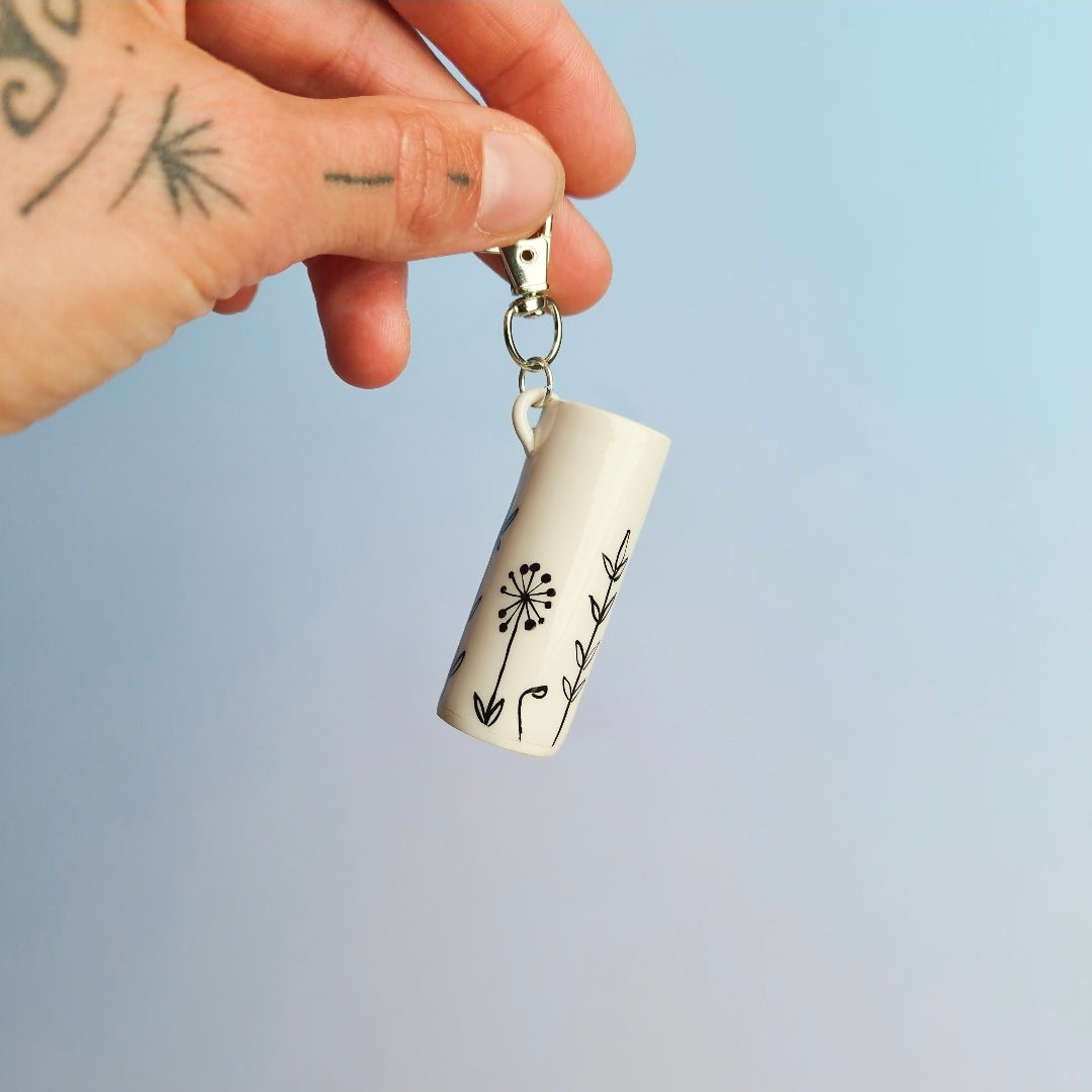 Painted Flower Garden - Lip Balm Case