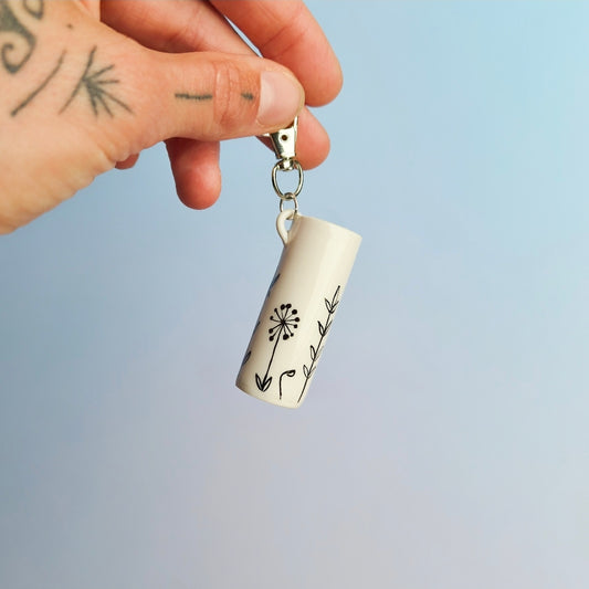 Painted Flower Garden - Lip Balm Case
