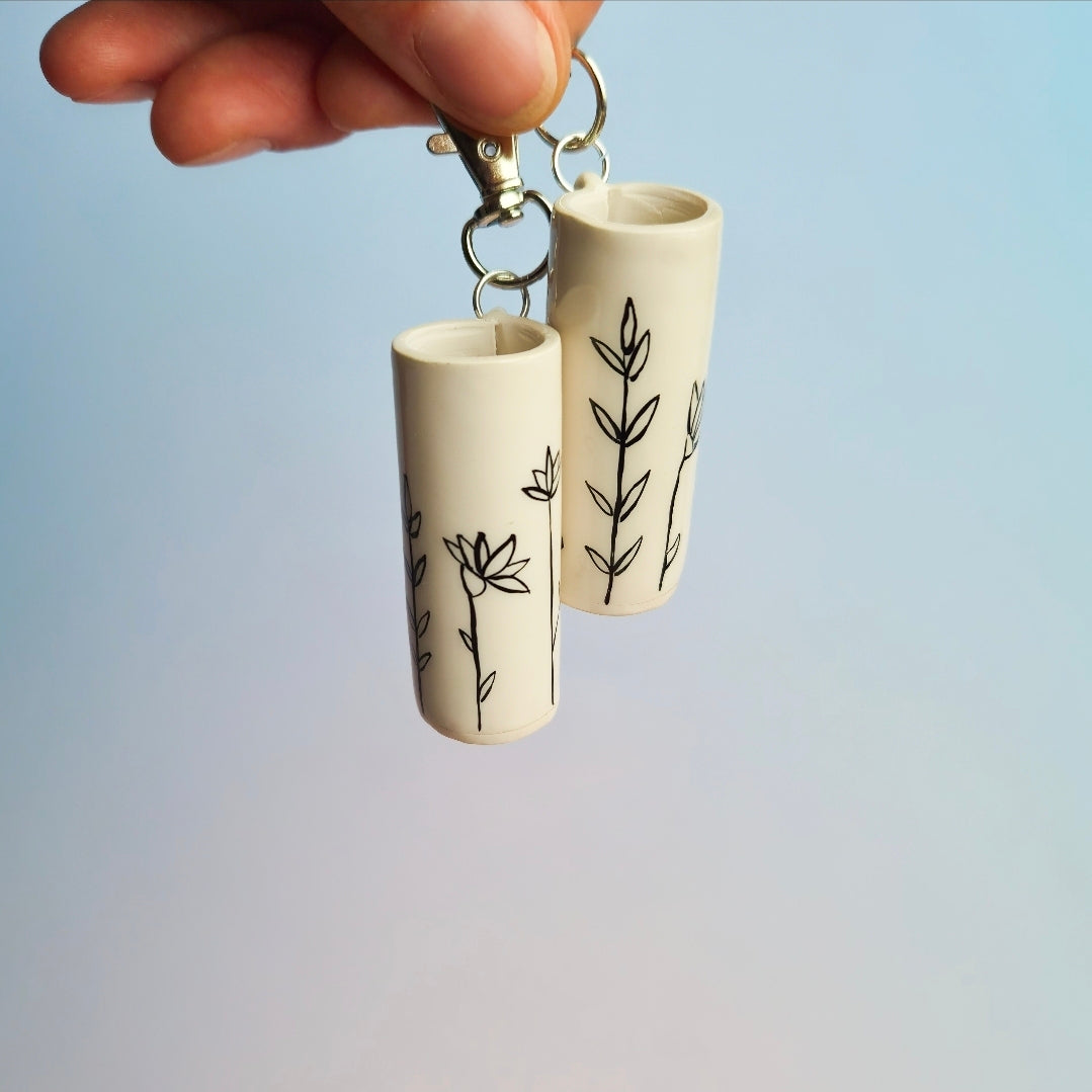 Painted Flower Garden - Lip Balm Case
