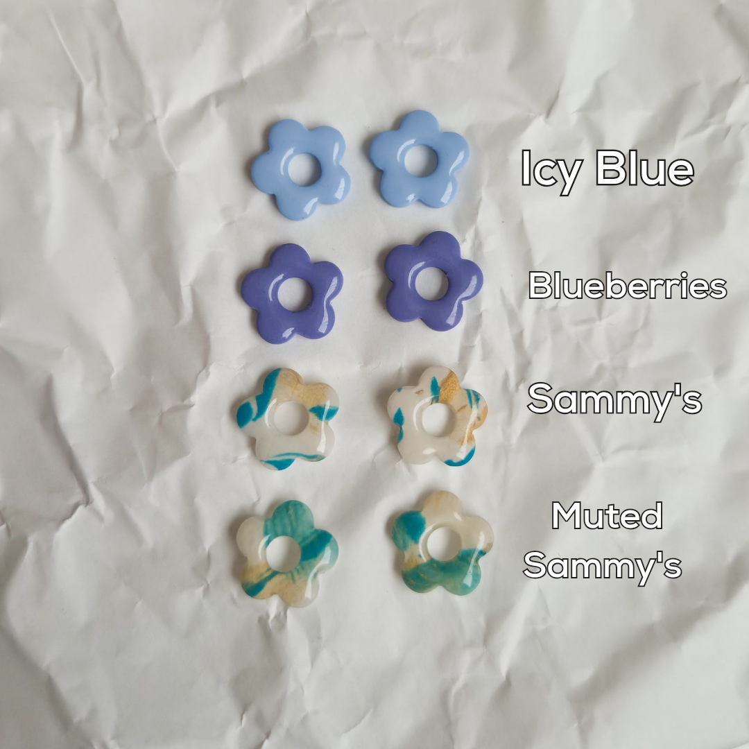 Blue-ish - Flower Charms