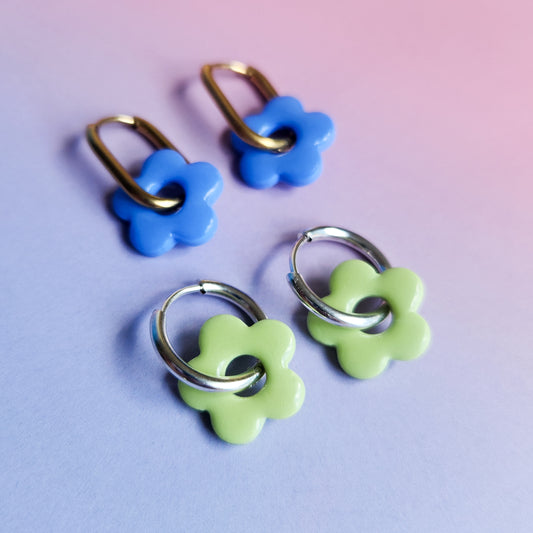 Mint & Blue flowers