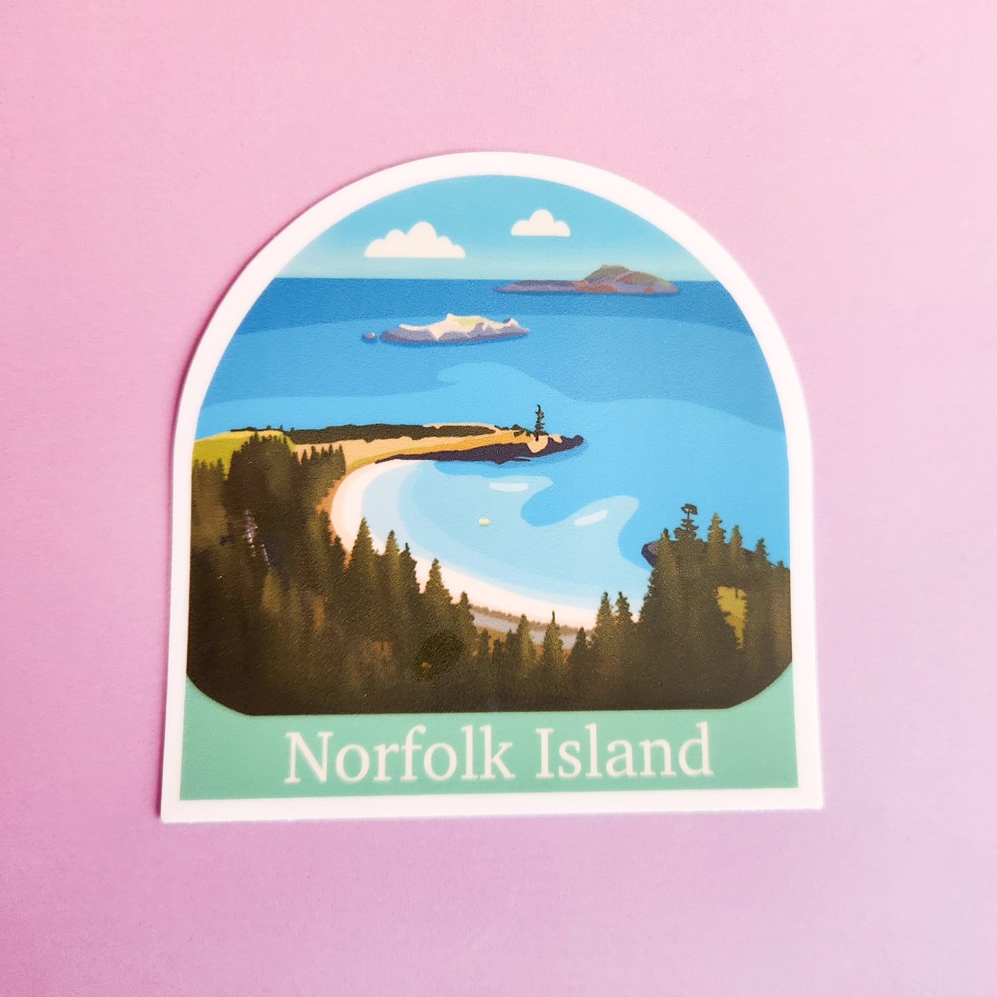 Norfolk Island Emily Bay - Sticker