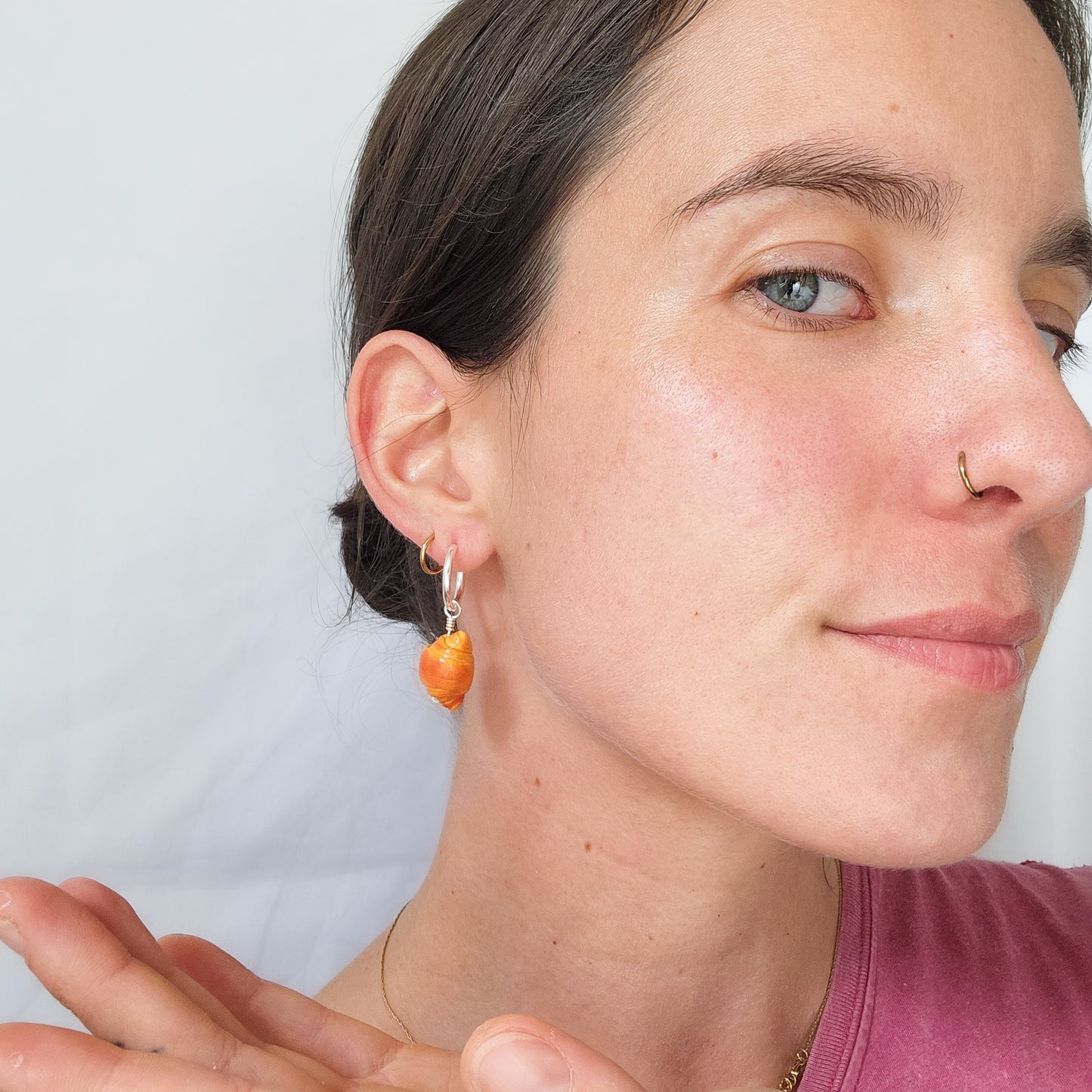 Croissant Dangle Earrings